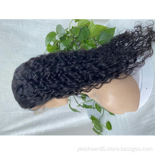 wholesale price water wave  lace front wig treatment brazilian hair